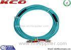 OM3 LC LC Duplex Fiber Optic Patch Cables / Armoured Fibre Optic Cable