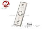 NO/NC Narrow Small Size Stainless Steel Metal SPDT Push to Exit Button for Hollow Door