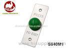 Big Green Mushroom Exit Push Button with 1.8mm 304 Stainless Steel Plate
