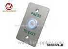 22mm Led Push Button Switch With European Size Faceplate 12V DC - 24V DC Power