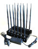 12-band Jammer GSM DCS Rebolabile 3G 4G WIFI GPS Satellite Phones and car remotes 315-433-868 Mhz
