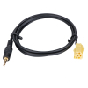 FIAT Grande Punto AUX Cable Lead for iPod / MP3 - Gold Plated