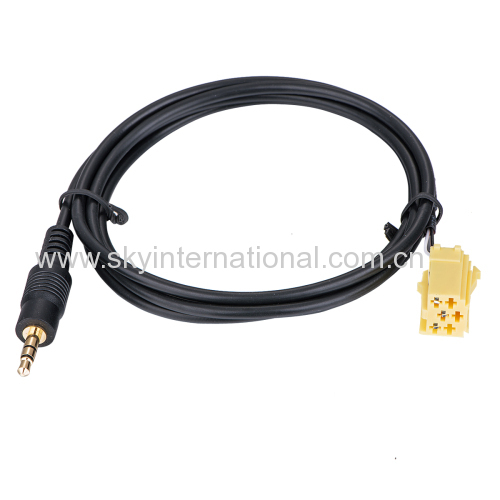 FIAT Grande Punto AUX Cable Lead for iPod / MP3 - Gold Plated