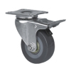 Swivel brake caster with brake