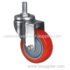 Threaded Stem PU Caster