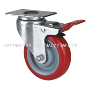 Swivel With Brake Caster Wheel