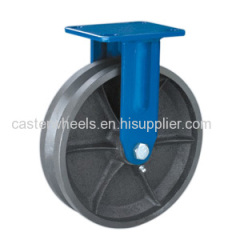 Rigid V groove cast iron casters wheels