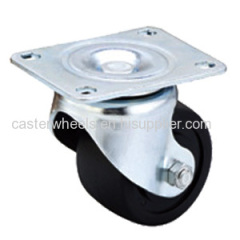 Low profile caster wheels