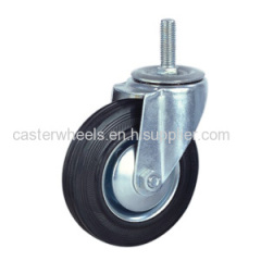Industrial caster wheels threaded stem