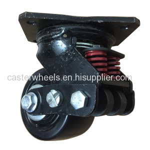 Low Profile Shock Absorbing Casters
