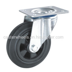 Garbage bin caster wheels