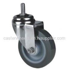 Stainless Steel Caster With Threaded Stem