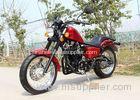 Red 250cc Chopper Motorcycle 90 km / H Low Oil Consumption With 5 Manual Transmission