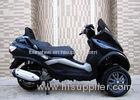 250cc Black Tri Wheel Motorcycle With Windshield Rear Box / CVT Transmission