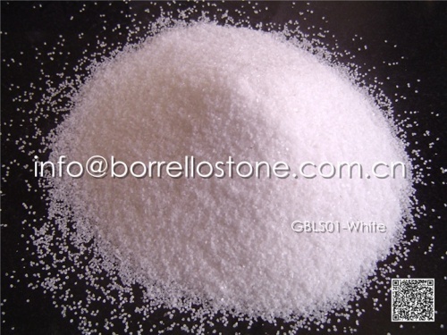 crushed stone white marble sand