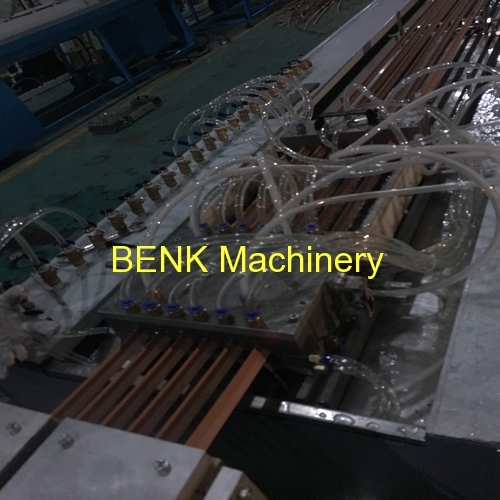 BENK Machinery China PVC six cavities angle profile extrusion machine manufacture