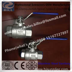 Stainless Steel SS304 2 piece Ball Valve with lock