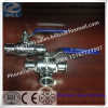Sanitary Stainless Steel 2/3 way tri clamp ball valve