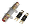 ANL Fuse Holder 0Ga In Out Gold plated