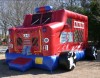 Factory Outlet Fire Truck Inflatable Bounce House