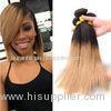 7A Ombre Human Hair Extensions Brazilian Virgin Hair Straight Color 1B / 27
