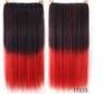 High Temperature Fiber Red Synthetic Hair Extension Natural Curly