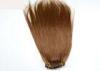 Dark Brown Clip In Straight Unprocessed Human Hair Extension For Black Women
