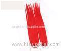 100% Virgin Straight Invisible Tape In Hair Extensions Bright Red No Shedding