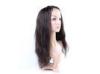 Black Long Natural Wave 18&quot; Glueless Full Lace Human Hair Wig Tangle Free