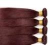 Red Straight Colored Human Hair Extensions Remy Brazilian Hair Weave Double Strong Weft