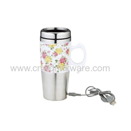 Double Wall Electric Car Mug