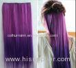 No Shedding Synthetic Hair Weave Extensions Machine Made 100 Gram Coloured