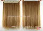 Long Silky straight Synthetic Hair Extensions Double Drawn Strong Hair Weaving