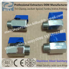 Stainless Steel Sanitary pn63 mini ball valve