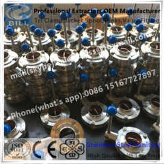 Stainless Steel Sanitary Welded Butterfly Valves with Silicon gasket
