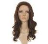 Piano Blond and Brown Lace Front Human Hair Wigs With Straps / Combs