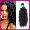 Kinky Curl Indian Human Hair Extensions Natural Black Without Chemical