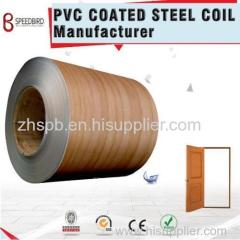Wood grain PVC Color Coated Steel Coil cold rolled galvanized processed into security door leaves