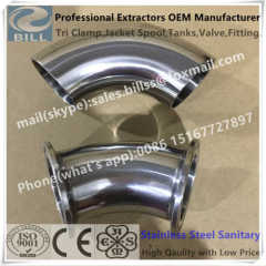 Sanitary Stainless Steel Tri Clamp 45 degree Elbow