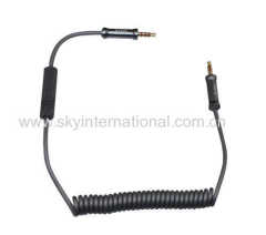professional vehicle audio cable with microphone track up and down for iPod