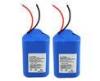 18650 2S2P Li Ion Custom Battery Packs 11.1V 2200mAh With Blue PVC Wrap