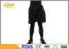 Black 45gsm Dustproof PP Nonwoven Disposable Pants Short Sauna Pants