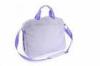 Stylish Ladies Computer Bag Briefcase Light Purple 600D Polyester Soft Case