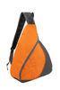 Orange 600D Polyester Triangle Sling Backpacks For Girls Hiking Softback