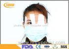 Non Woven 1 Ply / 2 Ply / 3 Ply Disposable Earloop Face Mask With Shield Dust - Proof