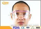 Anti Fog Disposable Face Shield / medical Goggle PET Material For Labs / Industries Grinding
