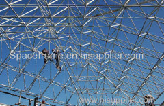 High quality low cost steel structure building steel space frame roof system