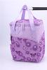 600D Polyester Purple Lunch Bags for Women Measured 26.5 * 19.5 * 35.5cm