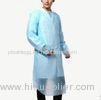 Disposable Isolation CPE Gown Custom Hospital Gowns Blue Color Individual Pack