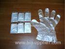 Comfortable PE LDPE Kitchen Disposable Plastic Gloves For Food Processing 2pcs/Bag